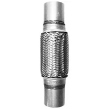 1922504NI – NICKSON INC Exhaust Flex Connector, 2-1/4 Inch Diameter 4 Inch Length Stainless Steel With Nipple Extensi...